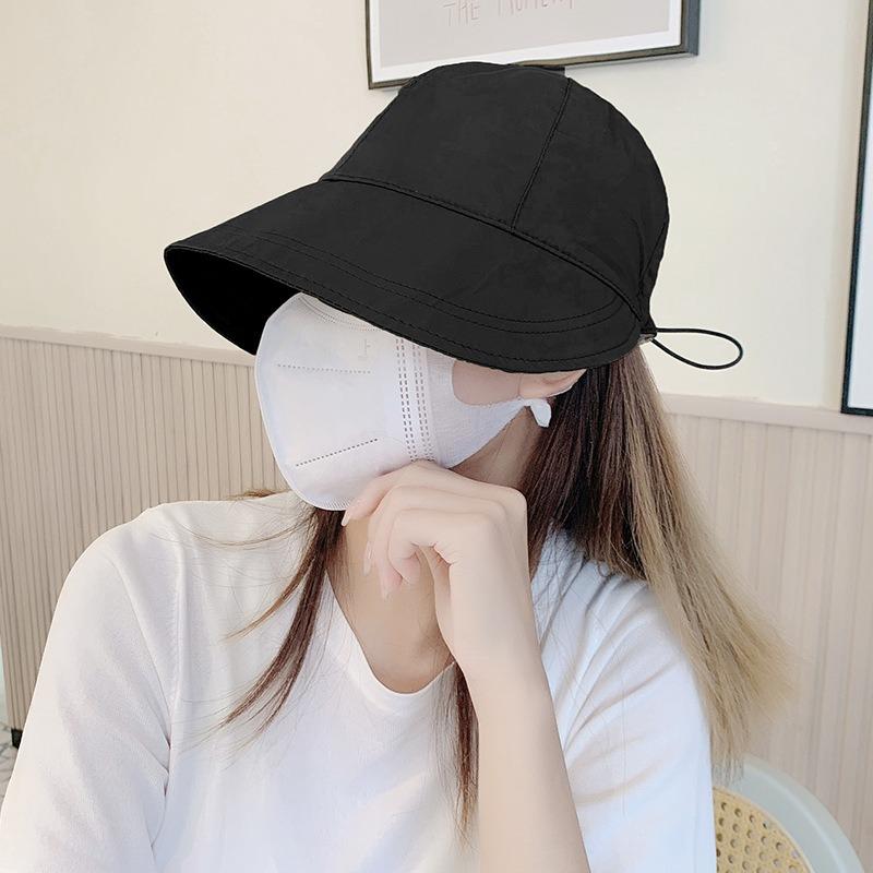 Sun Hat Children Summer Ruth Sunscreen Hat Quick Drying UV Protection Face Covering Sun Bucket Hat Women