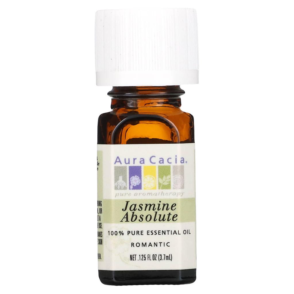 100% Pure Essential Oil, Jasmine Absolute, 3.7 Ml (0.125 Fl Oz)