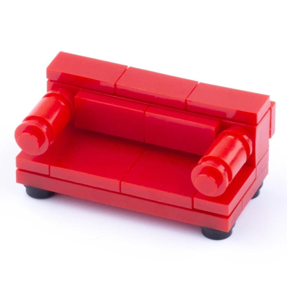 MOC City House Building Block Kitchen Office Bedroom Piano Bed Sofa icebox Lamp Bookshelf Fish Tank Bricks Set Toys