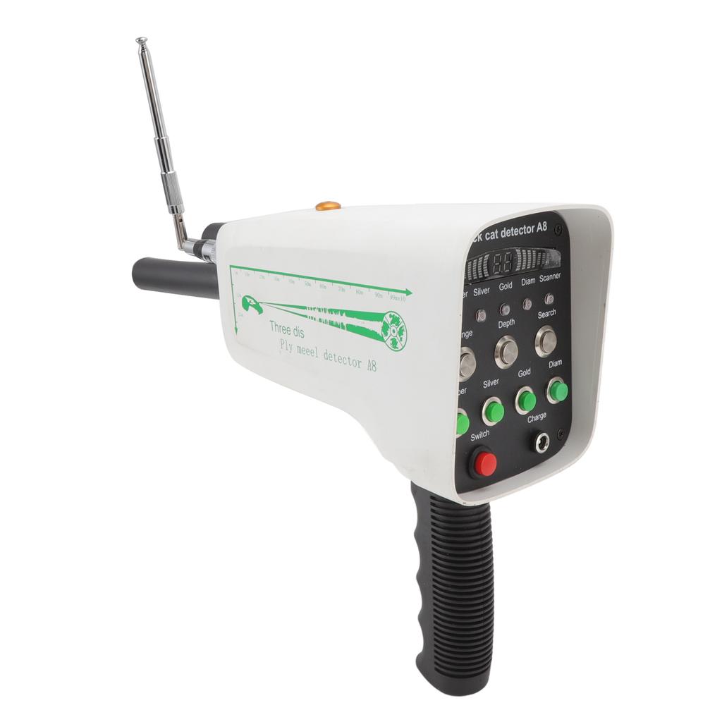 Металлический сканер Устройство 30 м Глубина 1000 м Диапазон A8 Защита дисплея Ручной металлоискатель для