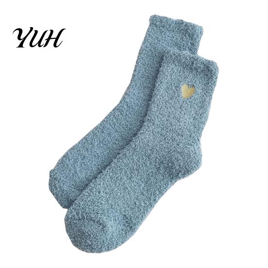 Non Slip Indoor Floor Socks 1 Pair Women's Fuzzy Slipper Socks, Soft Plush Warm Winter Foot Warmer for Women Home Sleeping Fluffy Cozy Fleece