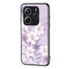 For Xiaomi Redmi Note 14 5G Case Floral Pattern TPU+Tempered Glass Protective Phone Cover