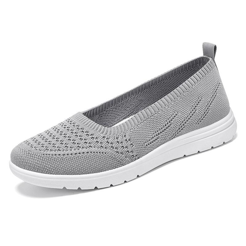 Womens Walking Shoes Slip On Shoes Lightweight Breathable Casual Sneakers Loafers Soft Mesh Shoes Workout Knit Loafer Sneaker for Women