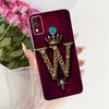Чехол для Honor 9X Lite Прозрачный Роскошный Буквы от A до Z Модная Корона 2D Рисунок Мягкий Чехол Для Honor JSN-L21 JSN-L22 JSN-L23