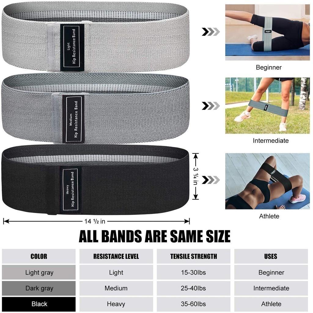 1 PC Elastic Rubber Bands Set for Women Men for Fitness Gym Home Resistance Booties Band Hip Circle Expander Workout