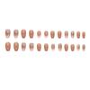 24 шт. Осенний новый продукт Smaging Gentle Camellia Wearing Nail Shining Gold Powder Pure Desire Ins Wind Short Ballet Nail Art