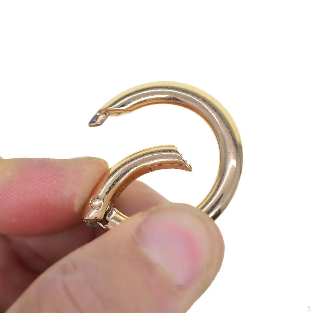 6 Pack Carabiner Clips with Spring Gate O Rings for DIY Crafts