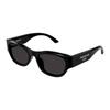 Солнцезащитные очки Balenciaga для женщин, серые, квадратные, Bb0389sk 001 55