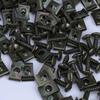 150Pcs Car Metal Screw Fastener U-Type Clips Anti-rust Clamp Fastener Bumper Fender Trim Panel Fastener Board Clip Accessories