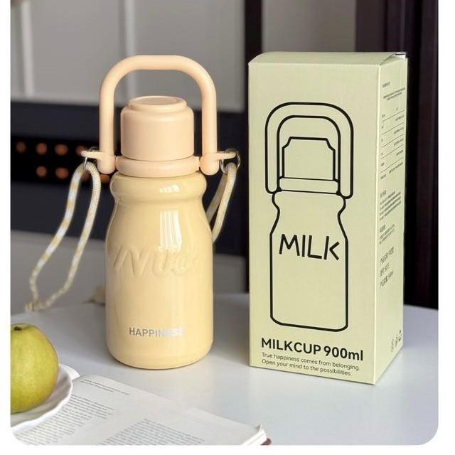 Современная минималистичная термокружка для путешествий с веревкой для переноски для офиса и улицы