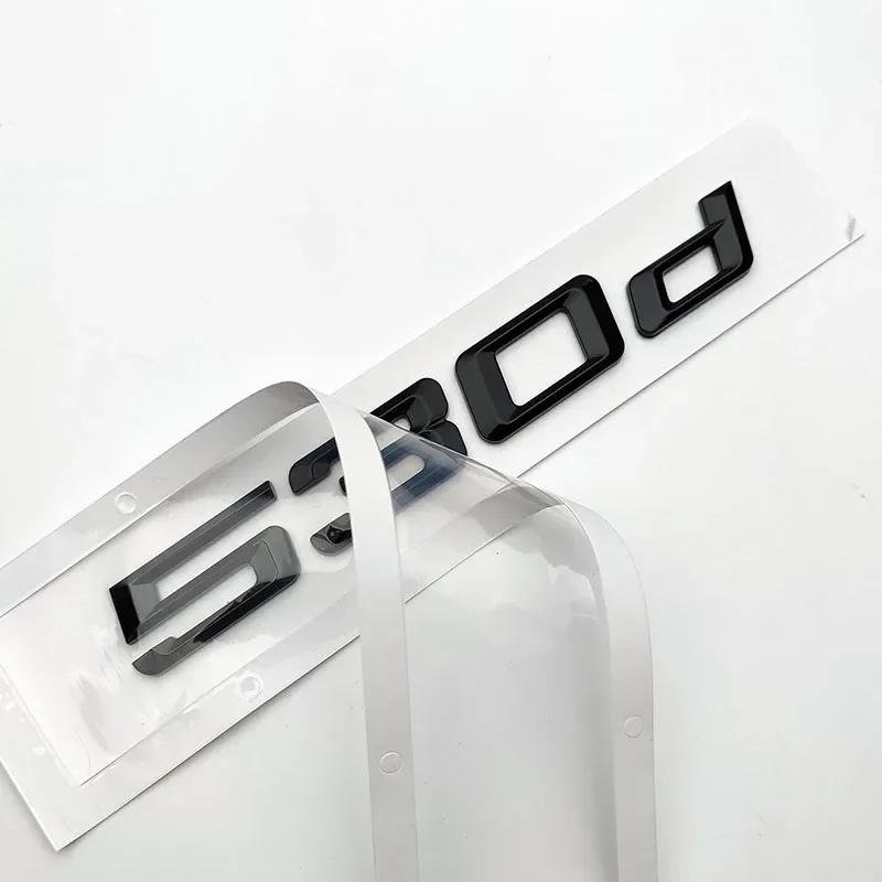 3D ABS Логотип 530d Эмблема Буквы Наклейка Наклейка Значок На Задний Багажник Автомобиля Для BMW 5 Серии E60 E39 F10 F11 E61 F07 G30 Авто Аксессуары