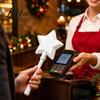 Christmas Decor Payment Holder Tree Wand Novelty Tap Pay Telescopic Star Bill for Desktop Wand Card Holder Fun Accessory Receipts And Cash