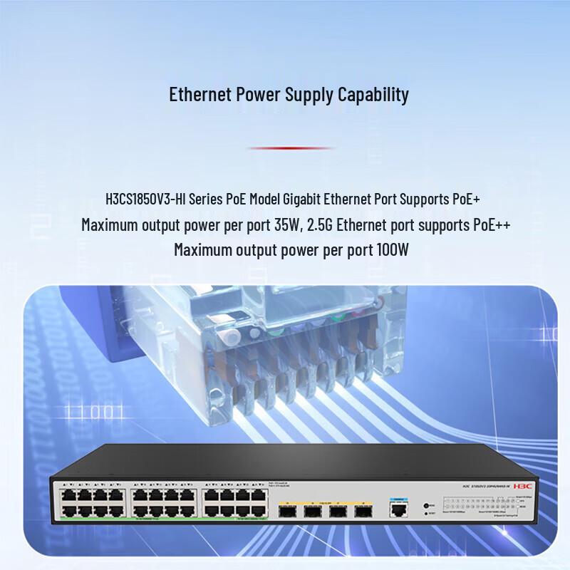 H3C S1850V3-20P4UN4NS-HI Managed 2.5G PoE Switch