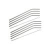 Set of 8 Curved Stainless Steel Straws with Brushes Bar Concept Ref. 9911250