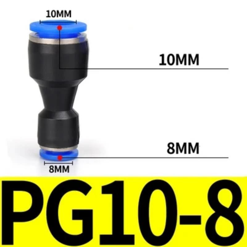 1PC PU PG пневматический быстроразъемный пластиковый шланг воздушная труба 4 6 8 мм 10 мм 12 мм 14 мм 16 мм прямое редукционное газовое быстроразъемное соединение