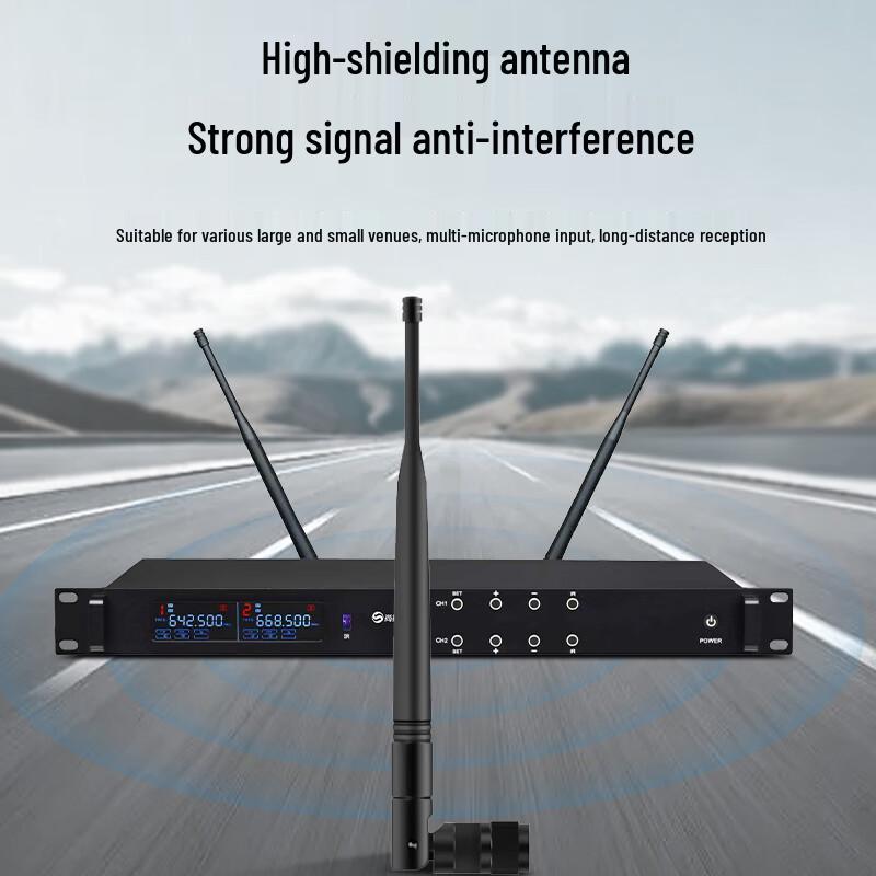 Двухканальная беспроводная микрофонная система Shangshitong SST-WX22 (Китайская версия)