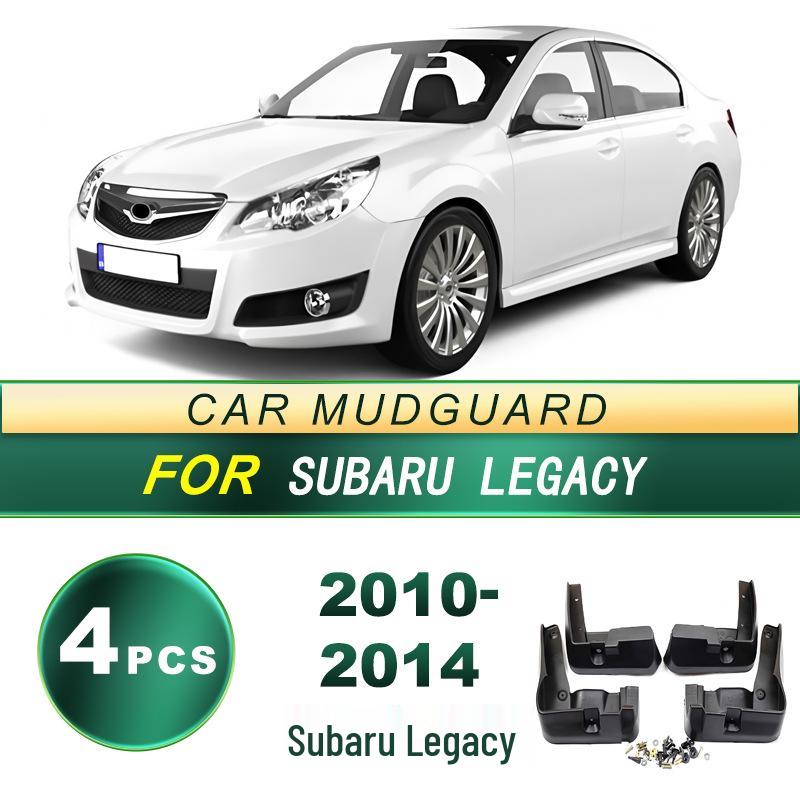 Subaru Legacy 2010-2014 Мягкие резиновые брызговики - Установка без сверления