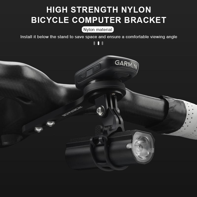 RIDERACE Bicycle Computer Holder For Garmin Edge Series GOPRO Nylon Bike GPS Stopwatch Mount Bracket Cycling Speedometer Stand
