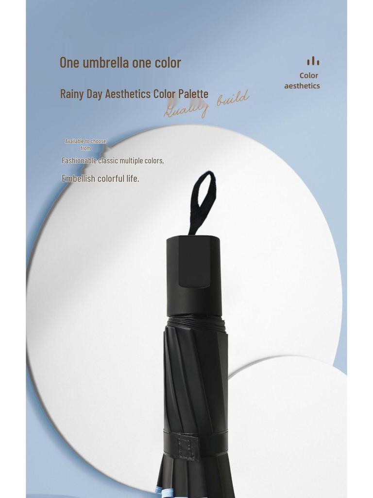 Большой зонт двойного назначения: Защита от солнца и водонепроницаемость, ручное складывание, для женщин - Бесплатная доставка