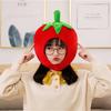 Головной убор с помидорами, мягкие носимые милые плюшевые шапки для переодевания, головные уборы, реквизит для фотосессии, шляпа с героями мультфильмов на Хэллоуин, костюм для косплея