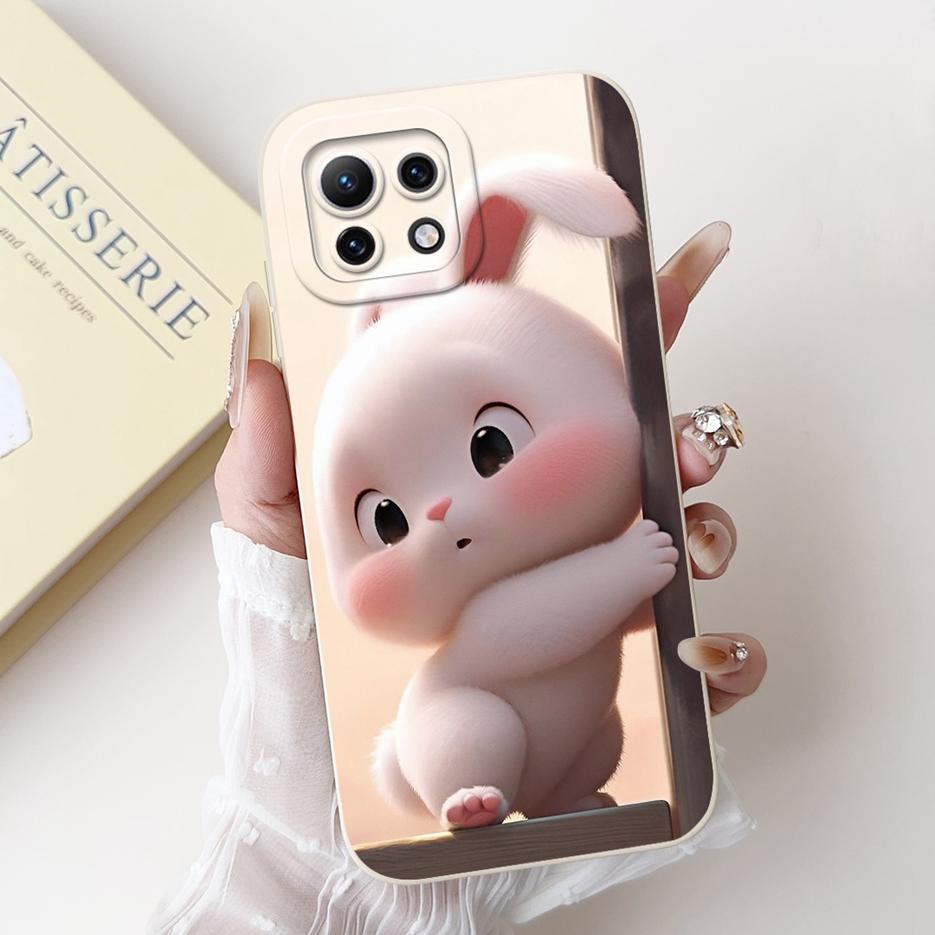 Чехол для Xiaomi Mi 11 Lite 5G Милый мультяшный чехол Ударопрочный Мягкий ТПУ Чехол для телефона Для Xiaomi Mi 11 Lite NE 5G 11Lite Mi11Lite Сумки