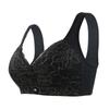 Sponge Cup Front Buckle Breathable Middle-aged and Elderly Lingerie Women's Strapless Vest Lace Large Bra