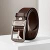 Мужской кожаный ремень с пряжкой-штифтом, мужской ретро-студенческий ремень, высококачественный мужской простой повседневный ремень для брюк