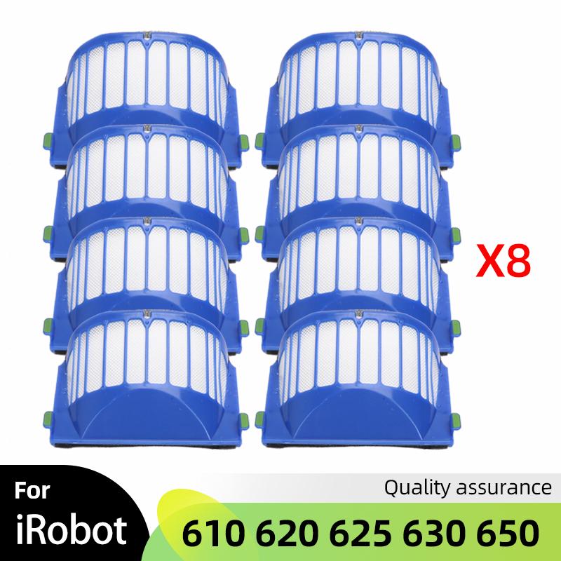 Комплект запчастей для iRobot Roomba серии 600 610 620 625 630 650 660 Пылесоса Щетка-валик Фильтр Aero Vac + боковая щетка