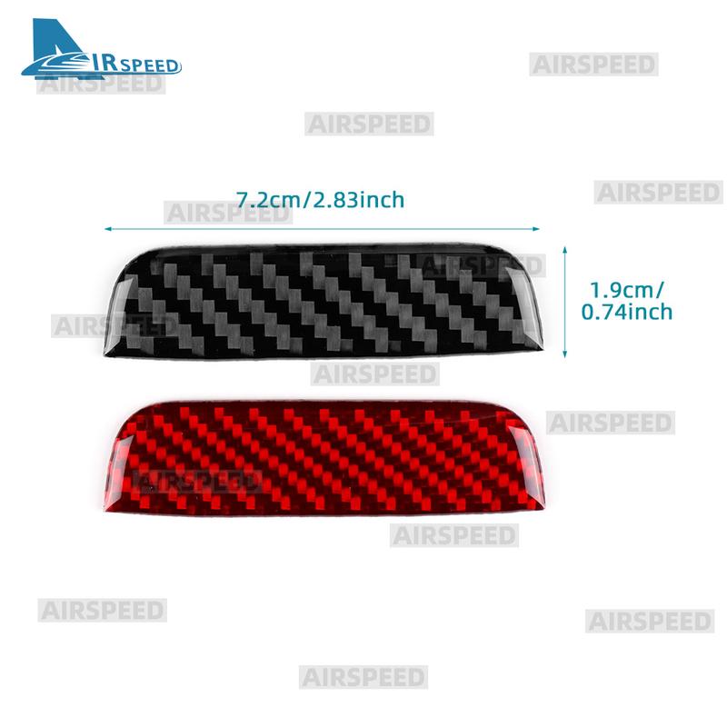 Real Soft Carbon Fiber Trim Passenger Storage Box Switch Sticker For Mercedes Benz Slk R171 2004 2005 2006 2007 2008 2009 2010