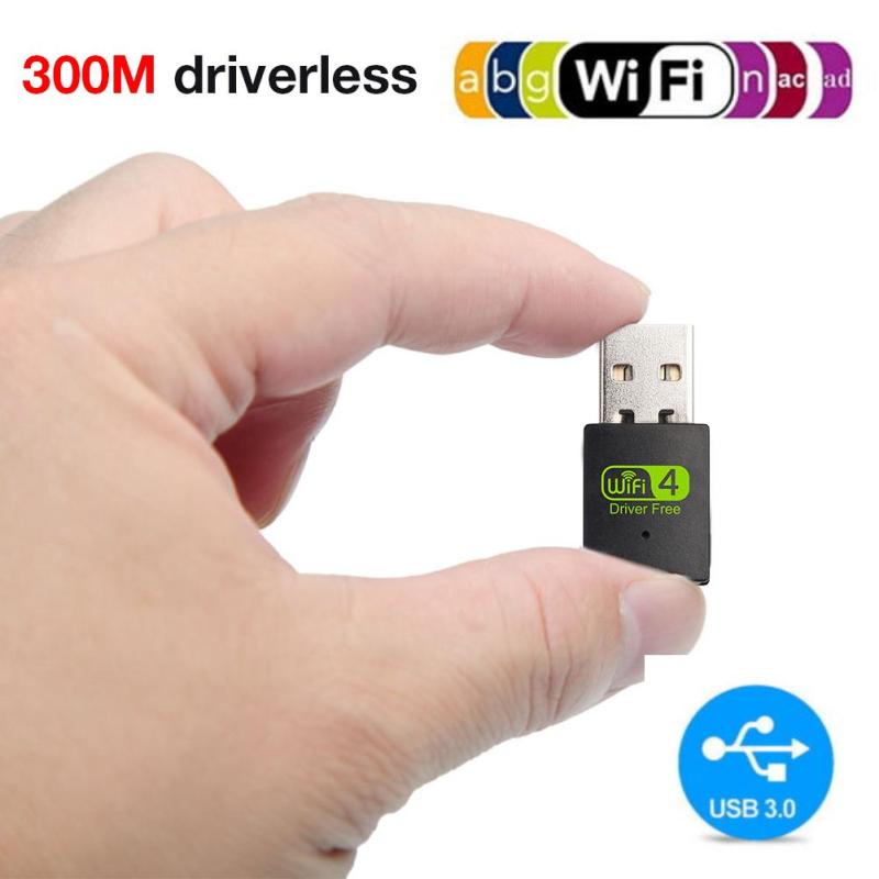 300M Беспроводная сетевая карта USB беспроводной WiFi приемник 300Mbps USB передатчик без драйверов Mini Free