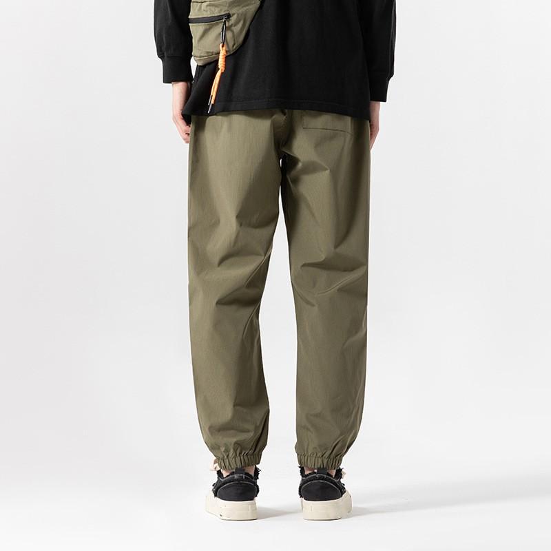 Весенне-осенние свободные прямые повседневные брюки, японские модные брендовые брюки-карго, мужские однотонные широкие брюки-корсеты