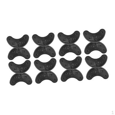 Лот из 8 пар Черные Клейкие Противоскользящие Резиновые Набойки для Ремонта Обуви Размер 62 x 26 4 мм