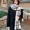 New Style Scarf for Girls Winter High End Korean Style Tassel Scarf To Keep Warm and Thickened Shawl Beige Trendy Versatile Soft and Waxy