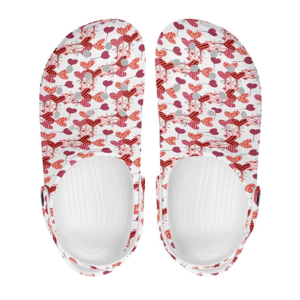 Cute Printed EVA Clogs Unisex Easy Clean Lightweight Slip On Casual Footwear Soft Sole Summer Sandals Daily Leisure Wear