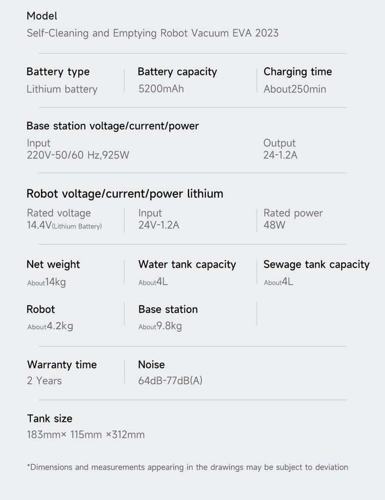Обновленный:  Умный робот-пылесос ROIDMI EVA, самоочищающийся и опорожняющий, 3200 Па, мощное всасывание, 3-в-1, пылесос, подметание и уборка