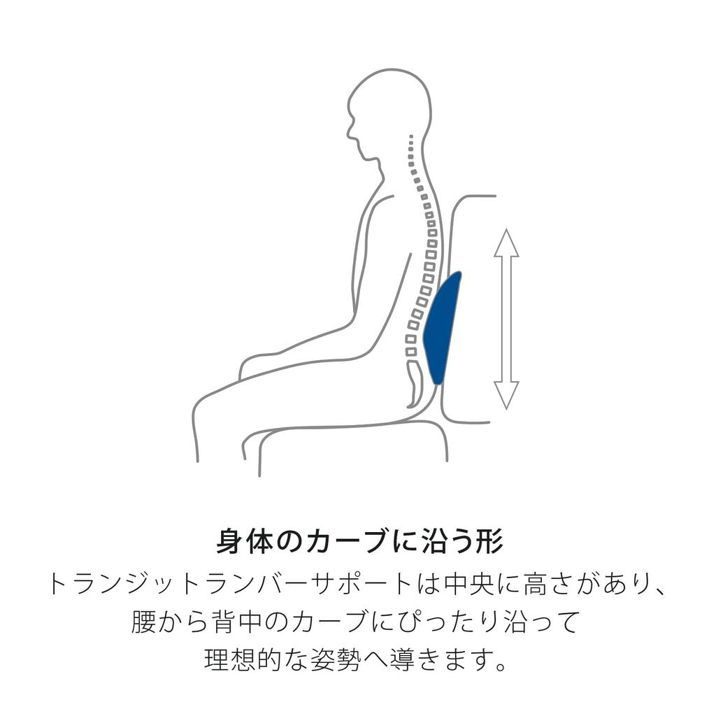 Tempur Transit Lumbar Support Cushion, Backrest Cushion, Simply Place Between Your Back and Seat to Support Posture, Compact Design for Driving, Trave