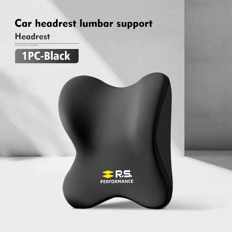 Car Headrest Pillow Neck Memory Lumbar Support Cotton Cushion For Renault RS Clio Scenic Logan Megane Koleos Sandero Safrane S444