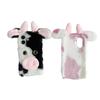 For iPhone 17 Case Fluffy Cute Cow Winter Plush Inner TPU Phone Cover