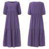 Summer Elegant Womens Big Dress Size Beach Swing Party Long Maxi Dress Bohemian Vestidos Cascading Casual Robe