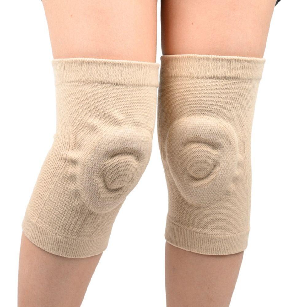 1 Pair Ultra-thin Silicone Knee Pads Breathable Sports Knee Pads Dancing Support Knee Pads Yoga