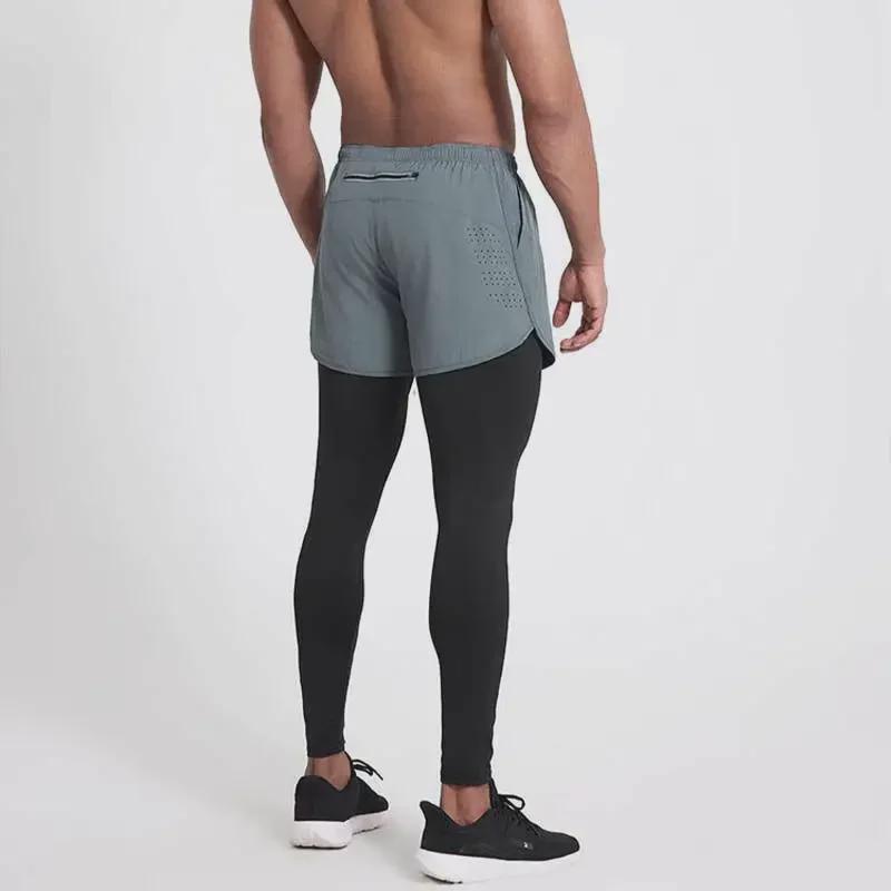 Мужские профессиональные шорты для марафона 2024 года с подкладкой — двухслойные, 3-дюймовые, тренд для легкой атлетики и фитнеса