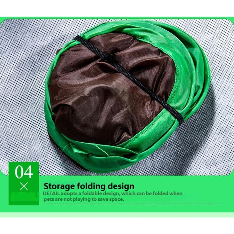 Стимулирующая любопытство Игрушка-головоломка для кошек, устойчивая к жеванию, прочная, с множеством отверстий и шариком с мышкой и колокольчиками