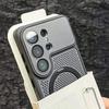 Cooling Heat Dissipation Hollow Mesh Hole Case For For Samsung Galaxy S26 S25 S24 Ultra For Magsafe Magnetic Stand Holder Cover