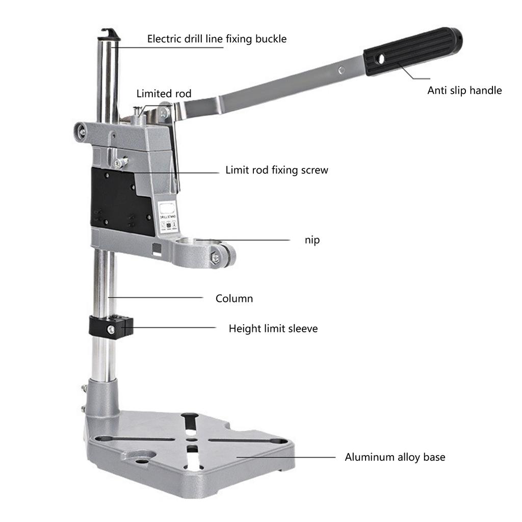 Drill Press Stand Electric Drill Holder Benches Clamp Support Tool for Hand Drill Workstations Workbench Repair Tool