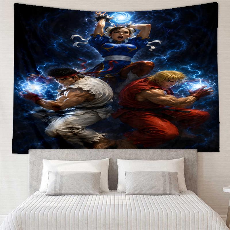 Superhero Trio In Action Printed Tapestry, for Bedroom,Livingroom, dormitory, Large Wall Decor, Fabric Decor Fan Birthday Gifts