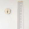 INS Nordic Style Morandi Color Kids Height Chart Canvas Hanging Ruler Nursery Room Growth Height Measurement