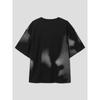 8SECONDS Waffle Graphic Print Short Sleeve T-Shirt Black
