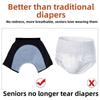 Antibacterial Washable Diaper Elastic Absorbent Briefs Incontinence Underwear  Elderly Care