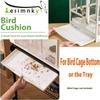 Disposable Bird Cage Liner Paper Absorbent Parrot Tray Pad Thickened Manakin Budgie Cockatiel Cage Bottom Mat Pet Hygienic Clean