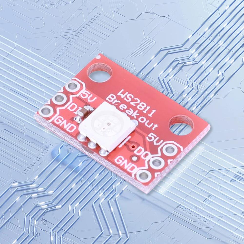 5 шт. WS2812 RGB Светодиодный Breakout Модуль RGB Светодиодный Breakout Электронная Печатная Плата RGB Светодиодный Дисплейный Модуль для 5050 RGB Светодиодов